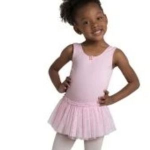 DanzNmotionChild tank dress with glitter skirt